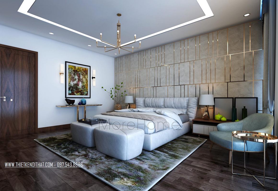Mẫu thiết kế nội thất  phòng ngủ khách sạn 5 sao Hà Nội